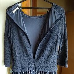 ＊お値引きしました＊黒レースに水玉模様ワンピースの画像