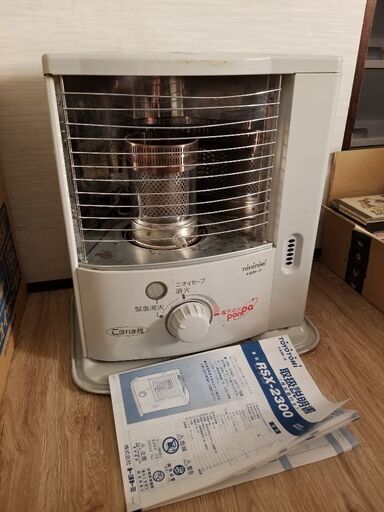 商談中。トヨストーブこぼれま栓。電子点火。臭いセーブ消火。