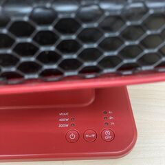 ±0 リフレクトヒーター XHS-Z310 2018年製 プラスマイナスゼロ 赤 レッド キューブ型 コンパクト 足元ヒーター No.510●電気ヒーター 電気ストーブ 暖房器具※現金、クレジット、ぺイペイ、スマホ決済対応※の画像
