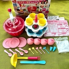 プチケーキビュッフェ 料理 玩具 おもちゃ 女の子 ケーキ作り お菓子作り ままごと 食育 レンジ ケーキ クリスマス プレゼント メガハウスの画像