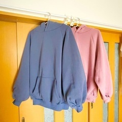 【お引渡完了】ふわもこ　裏起毛　パーカー　２着セット