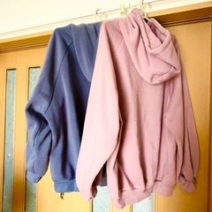 【お引渡完了】ふわもこ　裏起毛　パーカー　２着セットの画像