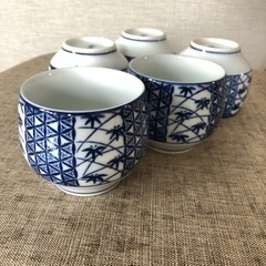 有田焼 和風作湯呑み 5つセットの画像