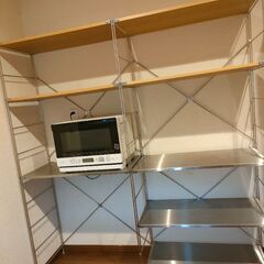 無印良品　ステンレスユニットシェルフ