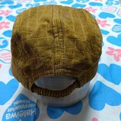🌈コムサイズム コーデュロイ帽子 茶系48㎝の画像