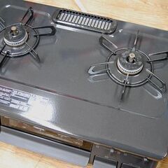 2021年製 都市ガスコンロ パロマ IC-S87K 左強火 幅59cm ガステーブル 12A 13A 水無しグリル 札幌市 清田区 平岡の画像