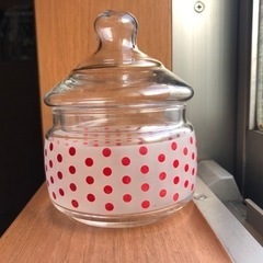 アデリア　未使用　キャンディ入れ　グラス　昭和　当時物