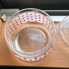 アデリア　未使用　キャンディ入れ　グラス　昭和　当時物の画像