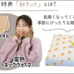 【チョコザップ秋キット】電熱ネックウォーマー【未開封】の画像