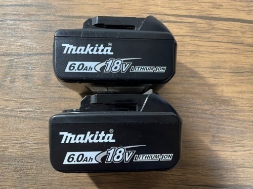 マキタ 6Ah 18V バッテリー 純正 2個セット 雪マーク付き