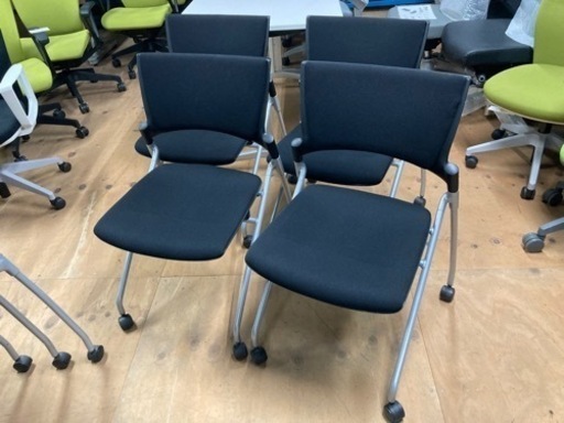 イトーキ ミーティングチェア マノスチェア 4脚セット 中古