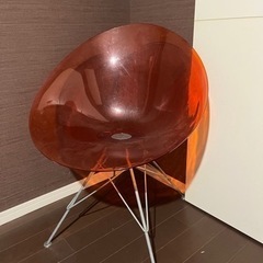 アンティーク　スケルトン椅子　オレンジスケルトン　
