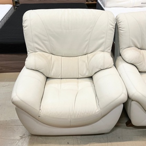 1人掛け ソファ ホワイト 回転可能 90×77×90cm
