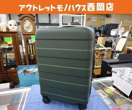 無印良品 キャリーバッグ 36L グリーン系 TSAロック カギ付き MUJI 良品計画 ハードケース 旅行バッグ 西岡店