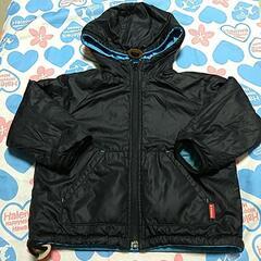 🌈 ダブルB リバーシブルジャンバー 水色×黒 90㎝の画像