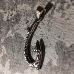 早い者勝ち❾ 釣り針　シルバー925 ペンダントトップ　幸運幸福お守り　恋愛　銀　ハワイ　1Bの画像