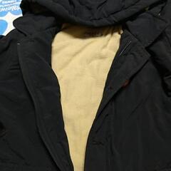 🌈ミキハウス ダブルB 裏起毛コート 黒100㎝の画像