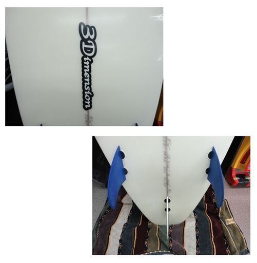 3Dimension サーフボード 5’10” ショートボード フィン付き 全長179㎝ マリンスポーツ 西岡店