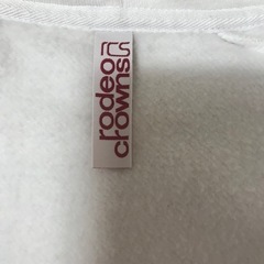 ロデオクラウンズ・パーカー・厚手（内側ふわふわ）・あったかい・白×黒・XS-Sの画像