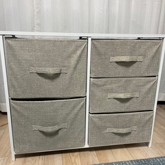 037  おしゃれなローチェスト　ホワイト　子供部屋　ランドリーにも