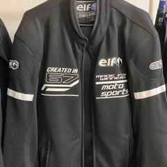 値下げ中】elf 67 バイクジャケット ブラックプロテクター付き