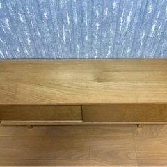 無印良品 オーク材AVラック薄型（引戸）幅150㌢