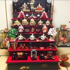 ひな段のみ中古・雛壇毛氈7段木製の画像