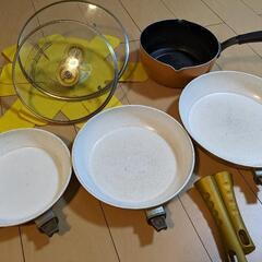 【決まりました】フライパン大中小　鍋　IH用の画像
