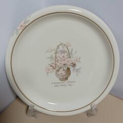 ★　食器セット　Nitto　④　皿　５枚　未使用保管品　花デザイン　の画像