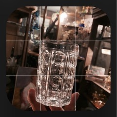 昭和レトロ　クリスタルグラス　