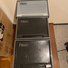 【中古】衣装ケース3つ　サイズ違い（同サイズ2個/別1個）の画像