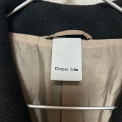 Casper john メルトンダブルチェスターコートの画像
