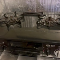 ガスコンロ 二口 あげます！
