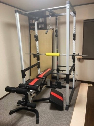 決まりましたアイロテックマルチパワーラック　ホームジム一式