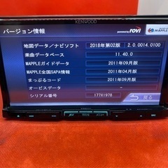 KENWOOD 最上級 MDV-737DT フルセグTV 新品バックカメラ付き す8