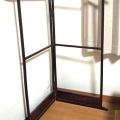 骨董品 衣紋掛け 衣紋棹 衣紋竹 和服用 漆塗 アンティーク レトロ