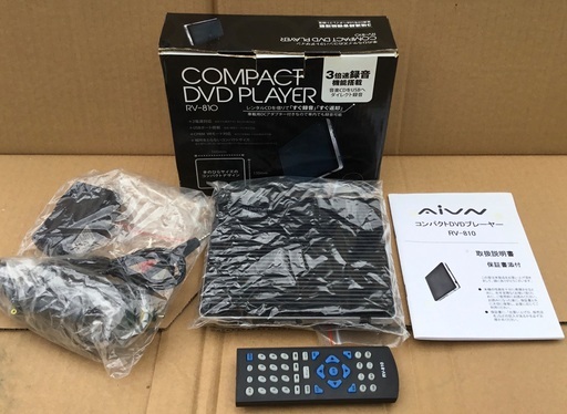 ＜未使用＞コンパクトDVDプレーヤー RV−810・ブラック