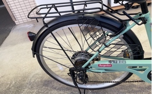 ★新古車！極美品激安！シティサイクル 自転車 LEDダイナモライト シマノ外装6段 26インチ　ママチャリ　中古自転車