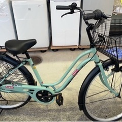 ★新古車！極美品激安！シティサイクル 自転車 LEDダイナモライ...