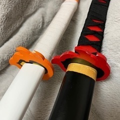 鬼滅の刃モチーフ　煉獄杏寿郎の日輪刀　観賞用模型　木製　プライズ品の画像
