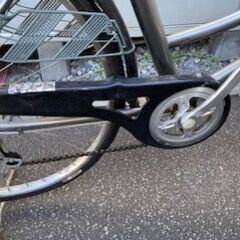 引取り限定！　ママチャリ　２６インチ　ノーパンク　６段変速付　中古品の画像