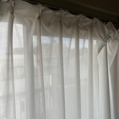 ニトリ　遮熱レースカーテン　トリミラーの画像