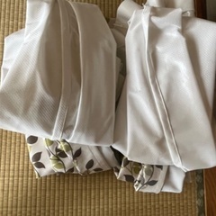 ニトリ　オーダーカーテン　フィーユ2  と　レースカーテンの画像