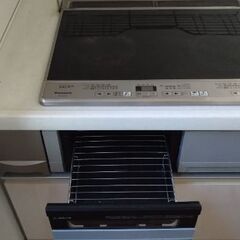 【値下げ処分間近】Panasonic　システムキッチン2550(単品)食洗機IHグリル付　中古品(大分市)の画像