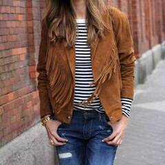 スエードレザーカジュアルジャケット Suede Leather Casual Jacket.....
