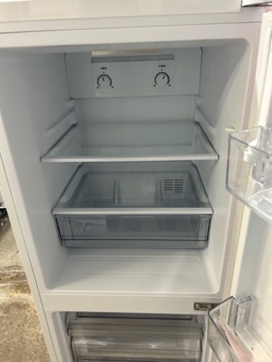 万代店　美品　Haier JR-NF148B ホワイト×ピンク 100Ｌクラス ハイアール 