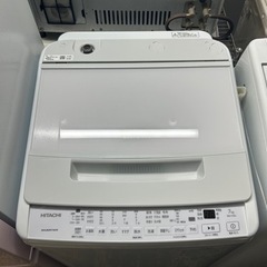 万代店　極美品　HITACHI 日立 BW-V70H 日立 全自動電気洗濯機 家庭用 ホワイトカラー 2023年製 7kg 
