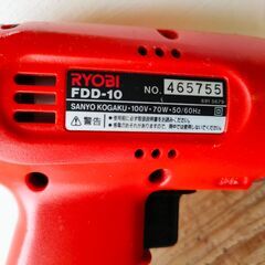 電動ドライバー RYOBI FDD-10 チャックハンドル付きの画像