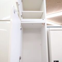 ☆壁面収納☆ キャビネット ハイキャビネット 収納 家具 白 ホワイト ※札幌市内限定の画像