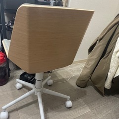 デスクチェア　布地グレーの画像